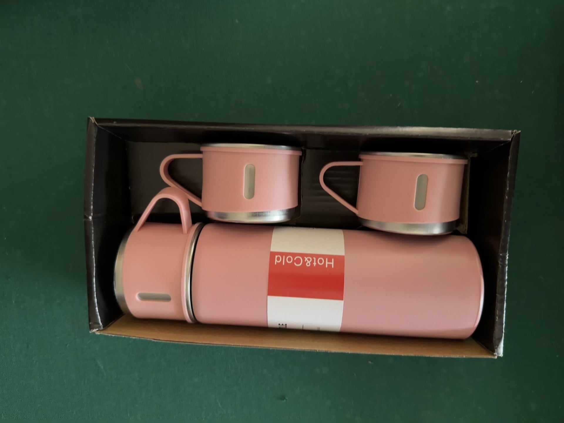 500 ml Stainless Steel Vacuum Flask Gift  Set  with 2 Cups